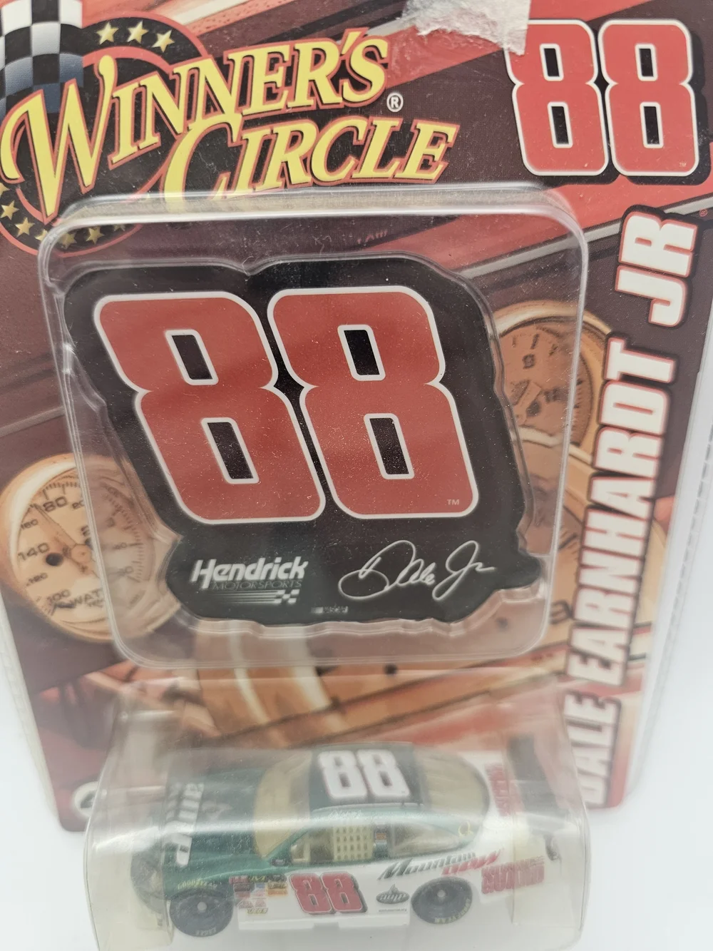 NASCAR Winner's Circle #88 Dale Earnhardt Jr Mountain Dew Car 1:64 Scale 2008